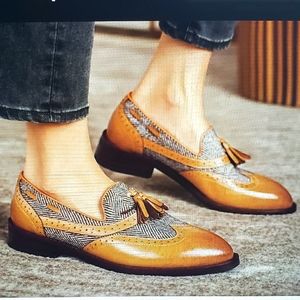 Pecan Leather Oxfords